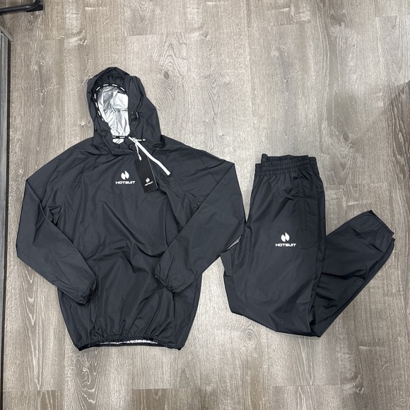 Hotsuit Other - NWT HOTSUIT Sauna Suit Men's M Sweat Sauna Jacket Pants Gym Workout Sweat Suits